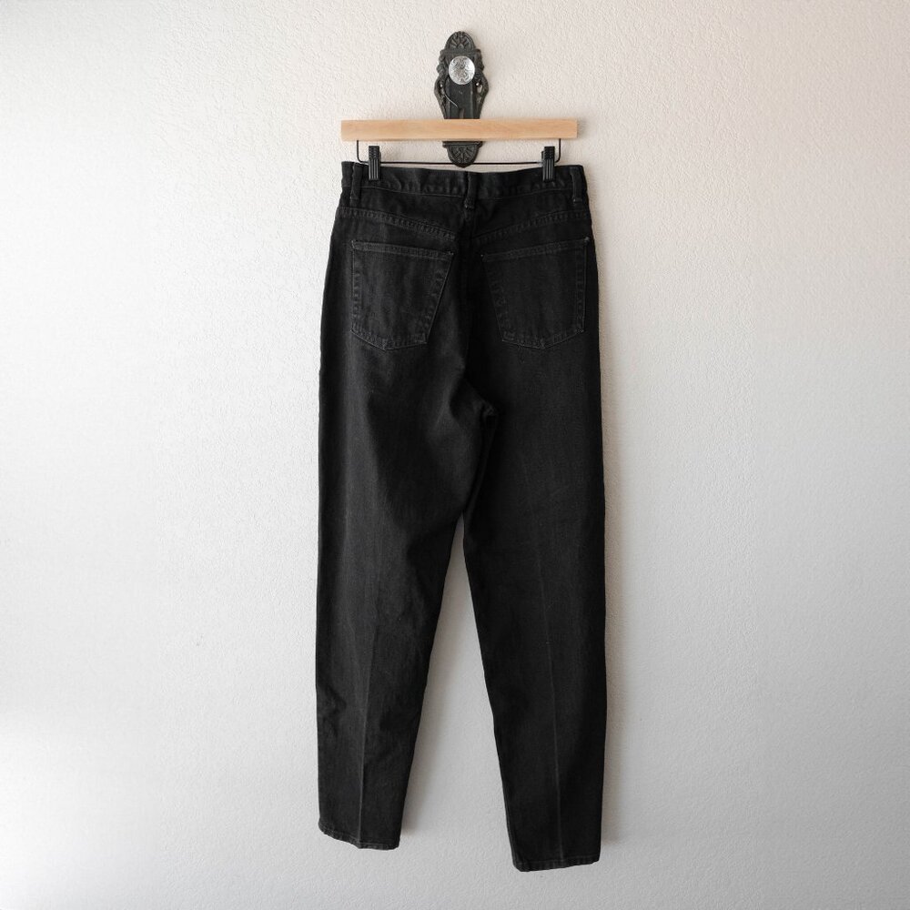 Vintage 90s GAP Black Reverse Fit Jeans | Women’s Size 12L High Rise Made in USA - Picture 7 of 9